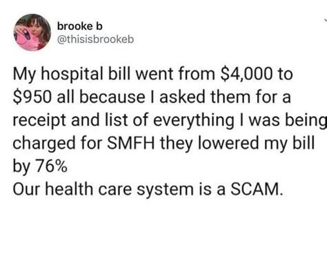 Our Health Care System Is A Scam WhitePeopleTwitter