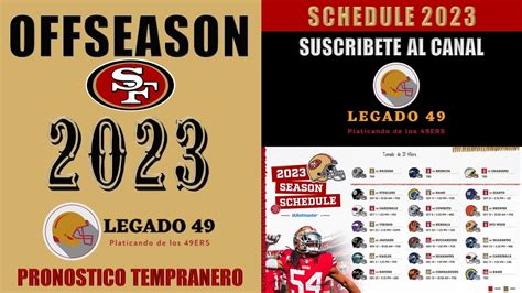 Calendario Nfl 2023 De Los San Francisco 49ers Youtube