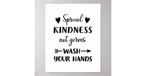 Wash Your Hands Sign - Bathroom Art Poster | Zazzle