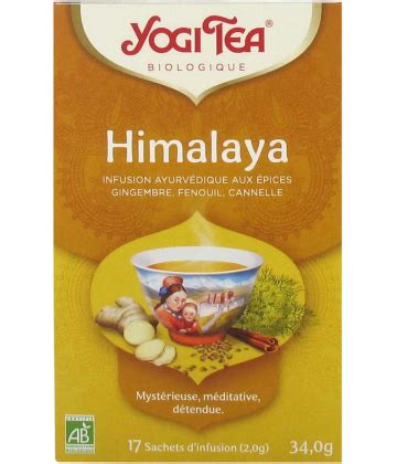 Yogi Tea Himalaya Infusion Ayurv Dique Aux Epices Relaxation Bio