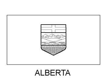 Alberta Flag Printable , Alberta Flag Coloring Sheet | TPT