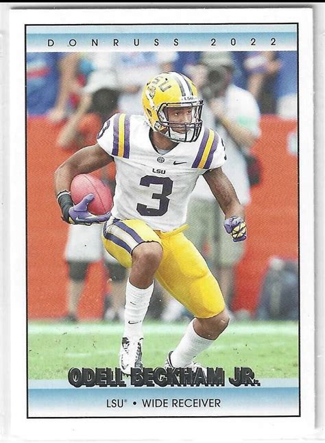 Chronicles Draft Donruss Odell Beckham Jr Lsu Ebay