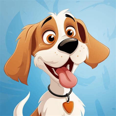 Premium Vector | Dog smile funny cartoon