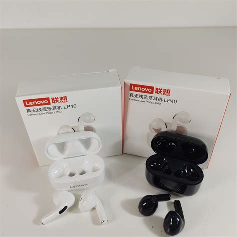 Fone De Ouvido In Ear Sem Fio Lenovo Livepods Lp40 Preto Shopee Brasil