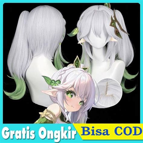 Jual Rambut Palsu Wig Cosplay Anime Game Genshin Impact Wig Nahida Wig