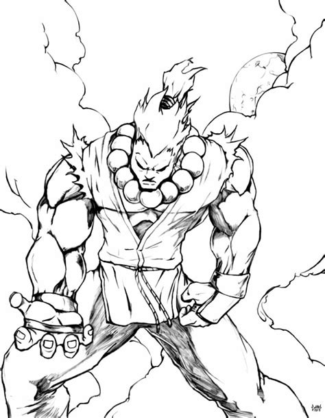 50 Desenhos De Street Fighter Para Colorir Pop Lembrancinhas