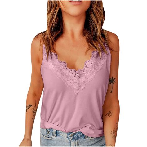 Aloohaidyvio Silk Tank Tops Womenoff The Shoulder Basic Topssexy Lace Sleeveless Shirtsslim