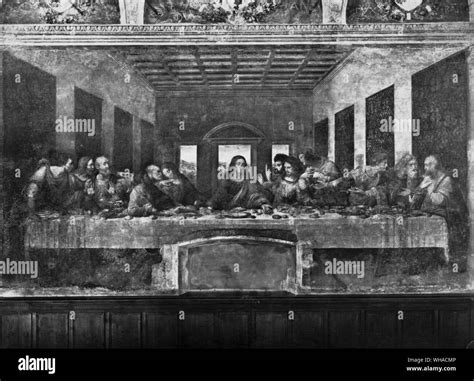 The last supper leonardo da vinci Black and White Stock Photos & Images - Alamy