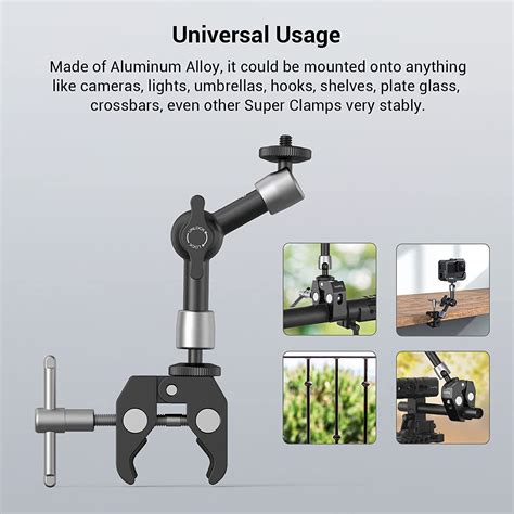 SmallRig Super Clamp 5 5 9 5 Inches Adjustable Articulating Magic Arm