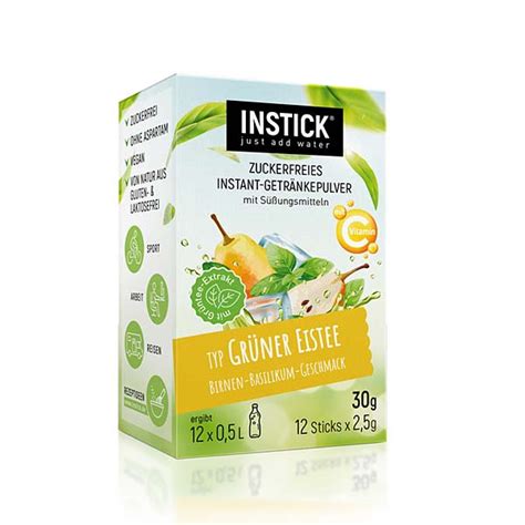 Instant Wellness Getränke Instick Grüner Eistee Birne Basilikum