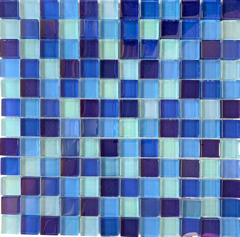 Iridescent Blue 1x1 Pool Tile Tiles And Deco