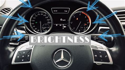 Mercedes How To Adjust Brightness Level On The Cluster Youtube