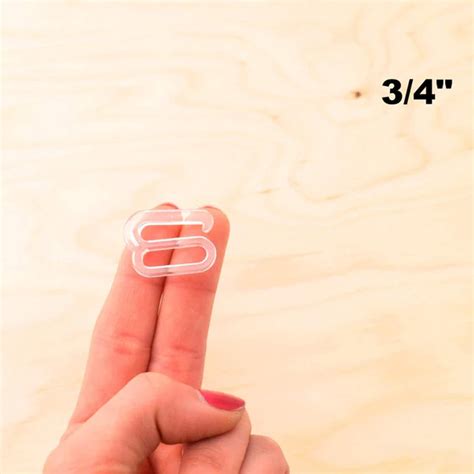 3 4 Inch 12 Clear Plastic Swimwear Hooks Closures For Bra Bikini Strap Sewing Craft Michaels