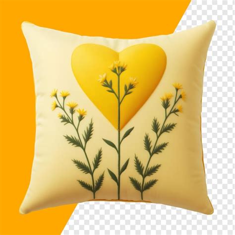 Premium PSD Yellow Pillow Psd