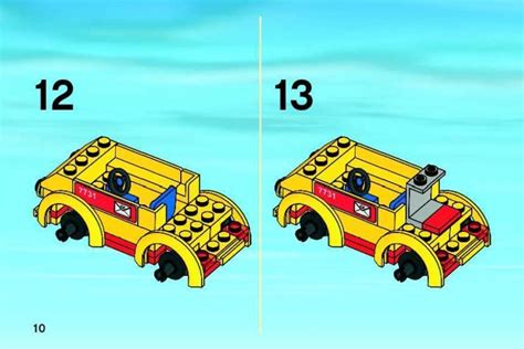 Lego Instructions For Set 7731 Mail Van City Traffic