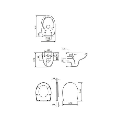 Set Vas Wc Rimless Alb Cu Capac Soft Close Cersanit SimpleOn Rezervor