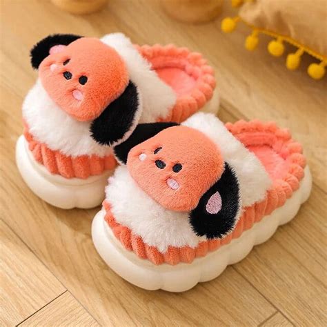 Winter Sanrios Anime Cinnamoroll Child Cotton Slippers Kawaii Parent