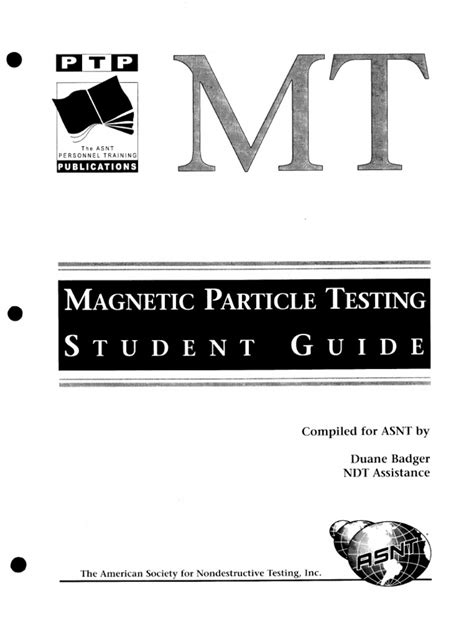 Magnetic Particle Testing Pdf Magnetism Magnetic Field