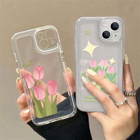 Pink Tulip Flower Iphone Case Blossom Iphone Se 2022 In 2024 Flower Iphone Cases Flower