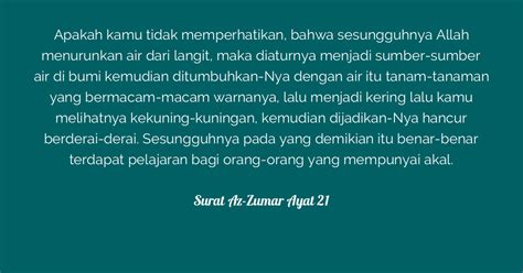 Surat Az Zumar Ayat 21 Tafsirq