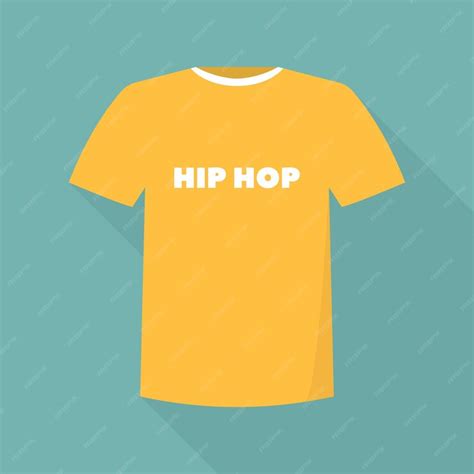 Premium Vector Hip Hop Tshirt Icon Flat Illustration Of Hip Hop