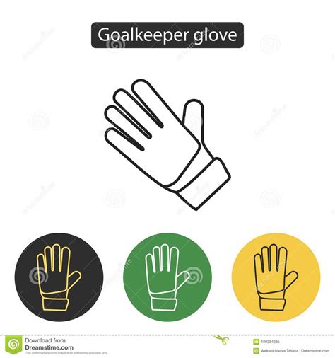 Soccer Goalkeeper Glove Stock Vector Illustration Of Gauntlet