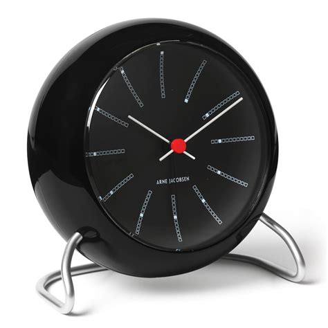 Arne Jacobsen Bankers Table Clock White FjØrn Scandinavian