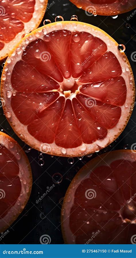 Slice of grapefruit stock illustration. Illustration of food - 275467150