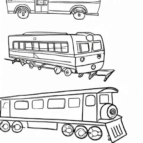 Desenhos Dos Trens - Desenhos de Trens de Passageiros para Imprimir e Colorir