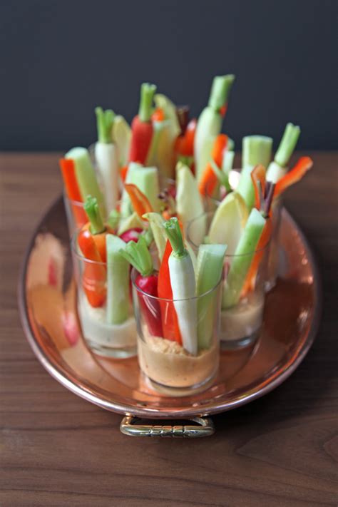 Individual Hummus And Crudites Appetizers Popsugar Food