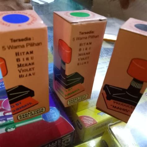 Jual Ready Stock Tinta Stempel Otomatis Tanpa Bantal Tinta Manis