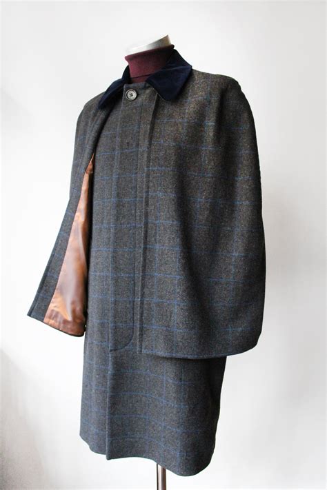 Grey Wool O C Inverness Coat Mendoza Menswear