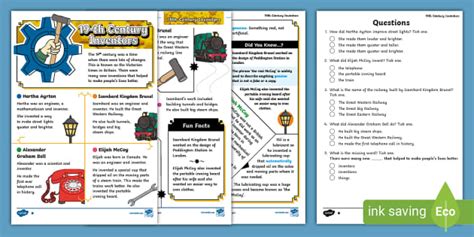 Ks Victorian Inventors Differentiated Reading Comprehension