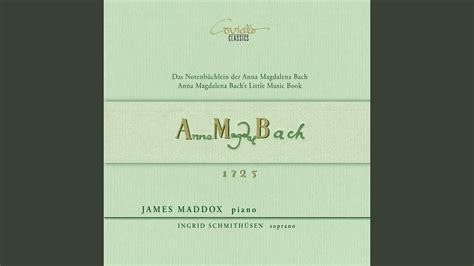 Notebooks For Anna Magdalena Bach Polonaise No In G Minor Bwv Anh