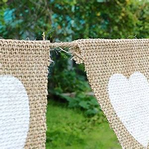 Jetclutch 3 Meters Hessian Bunting Burlap Flags Vintage Hessian