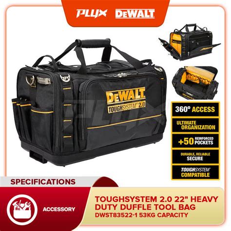 Dewalt Dwst83522 1 Toughsystem 20 22 Heavy Duty Duffle Tool Bag Hard