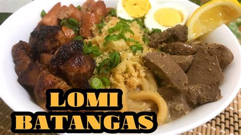 Lomi Batangas Easy Simple Batangas Recipe Batangas Lomi Youtube