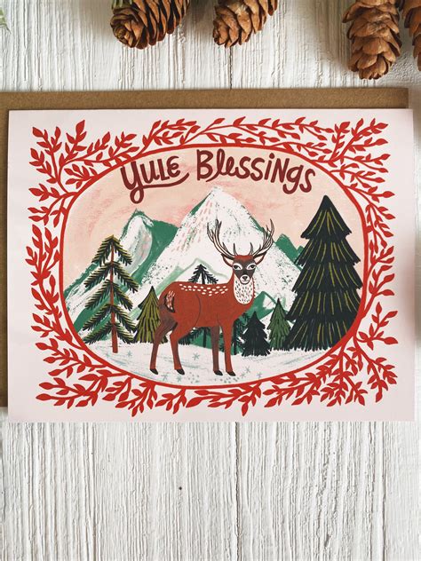 Yule Notecard Set | Yule Blessings – dreamfolkstudio