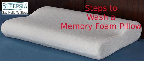 How do you wash a memory foam pillow