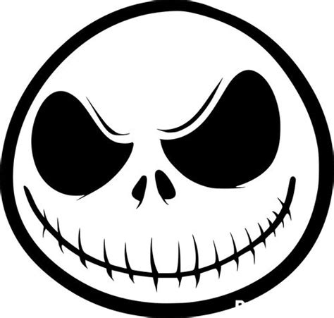 Jack Skellington - Jack Skellington Head Drawing (500x476) | Jack ...