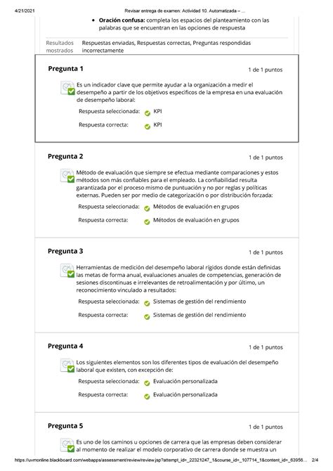 Actividad Automatizada Sistemas De Gestion De Calidad Uvm Studocu