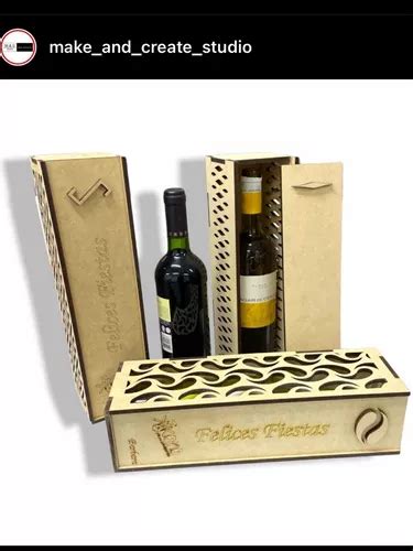 Caja Para Vino Personalizado Mdf Con Puerta Personalizada Meses Sin