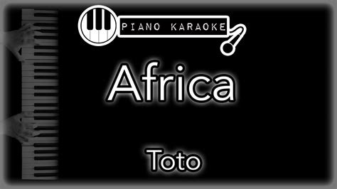 Africa Toto Piano Karaoke Instrumental Youtube