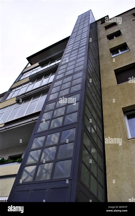 modern building  elevator stock photo alamy