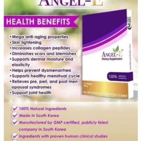 Angel-E Dietary supplement at 1650.00 from Quezon City. | LookingFour ...