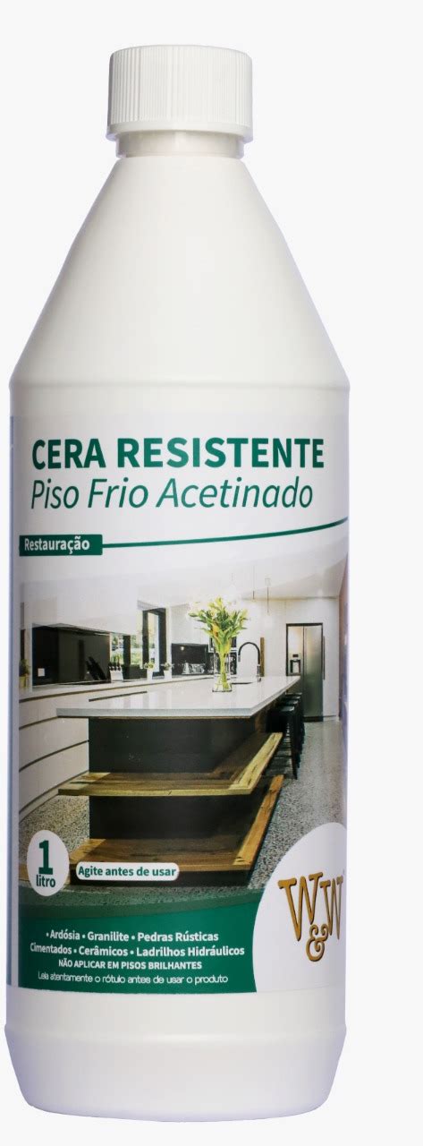 Cera Para Piso Frio Acetinada 1L W W Clean Up