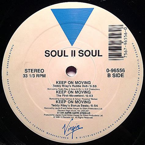 Soul Ii Soul Keep On Movin Virgin