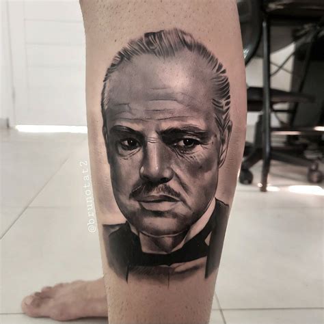 Don Corleone Tattoo Portrait Portrait Tattoo Tattoos