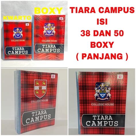 Jual Buku Tulis Tiara Campus Boxy Panjang Isi Lembar Dan Isi