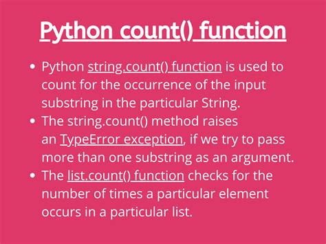 How To Use The Python Count Function AskPython